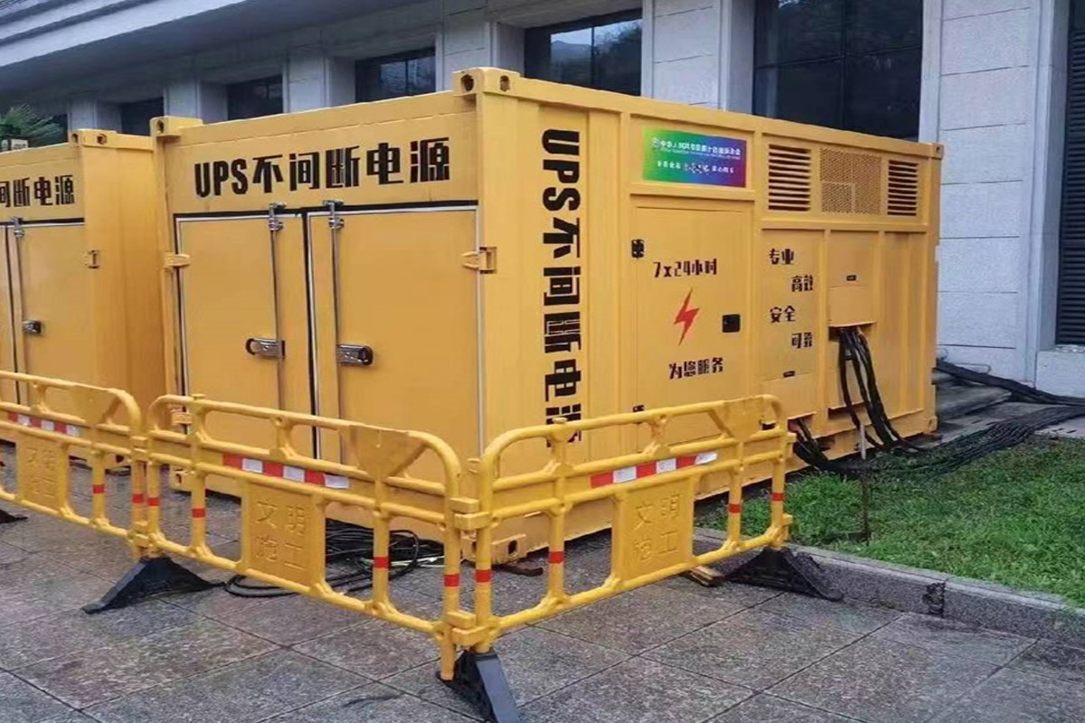 周口发电机租赁施工现场
