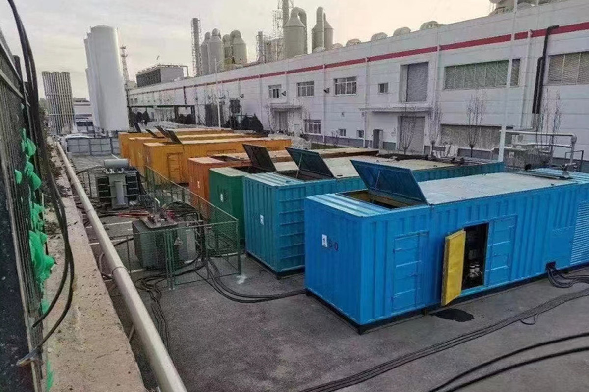 周口发电机租赁施工现场